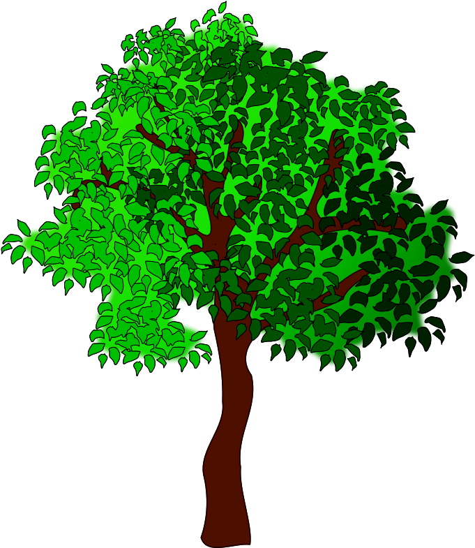 Vibrant Summer Tree Clipart PNG