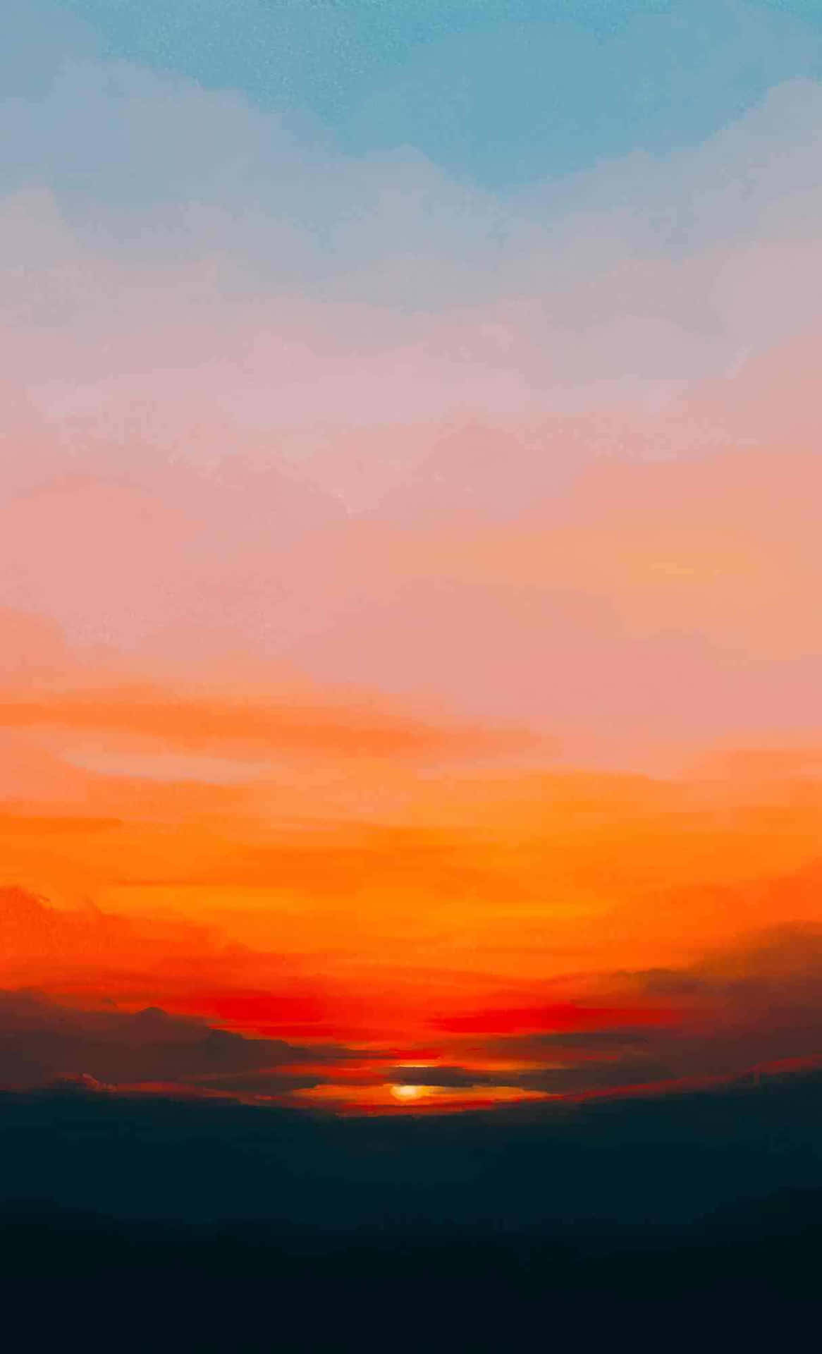 Vibrant Sunset Sky Wallpaper