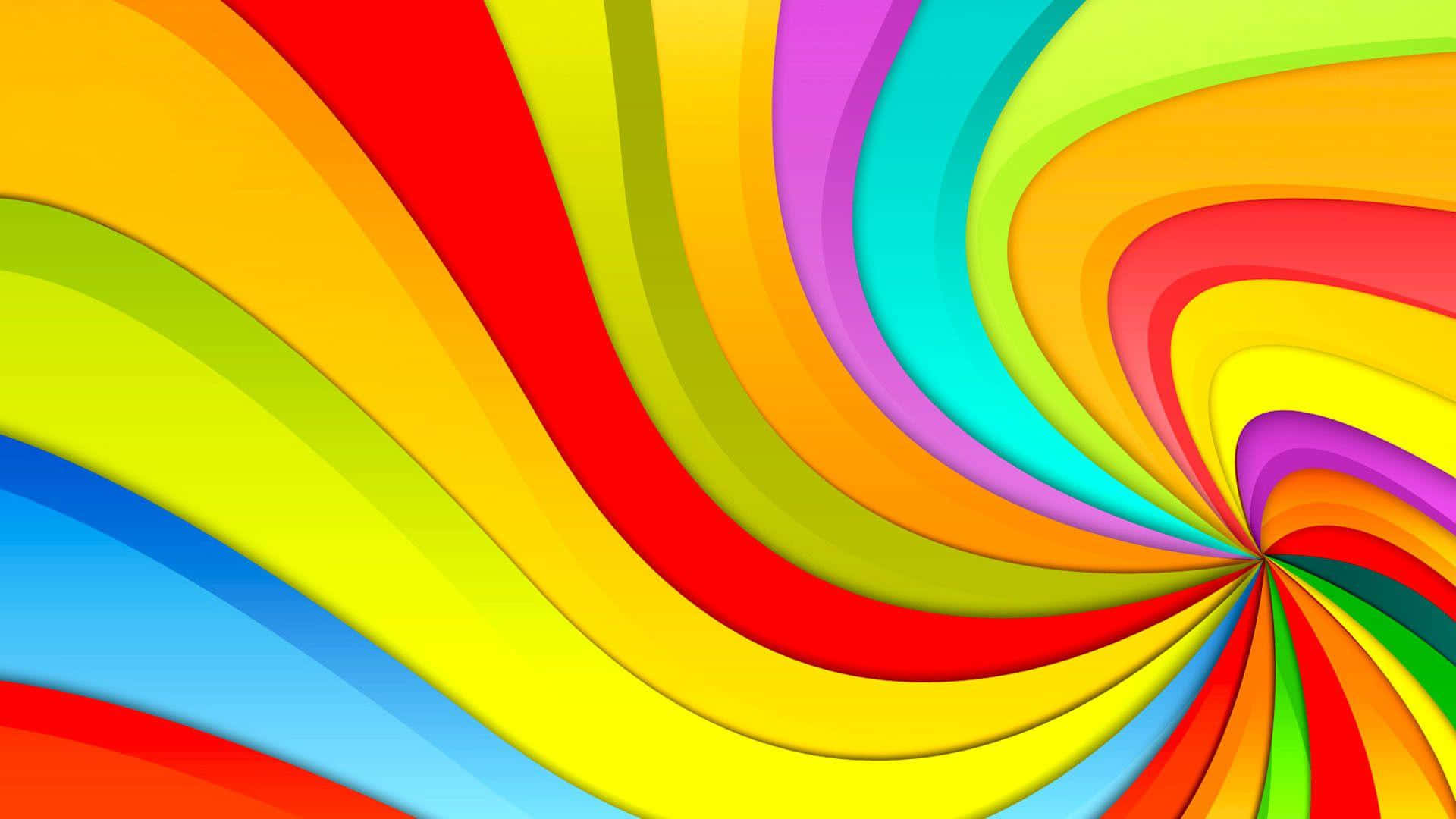 Vibrant Swirl Color Explosion Wallpaper