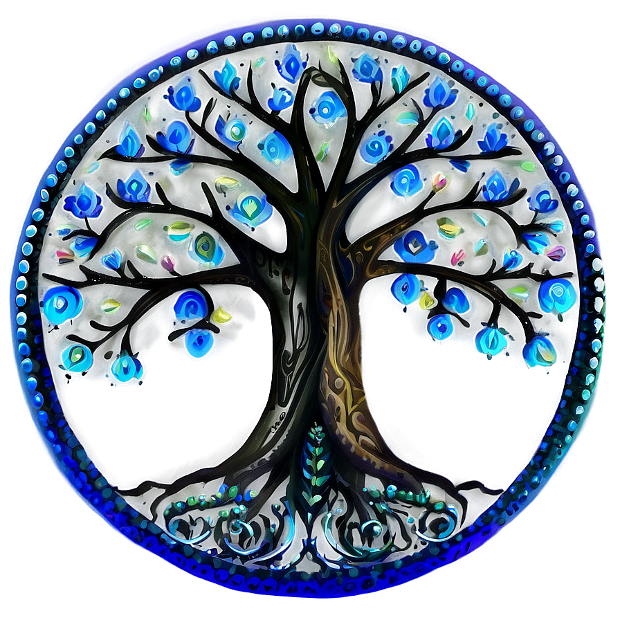 Vibrant Tree Of Life Artwork Png 06122024 PNG