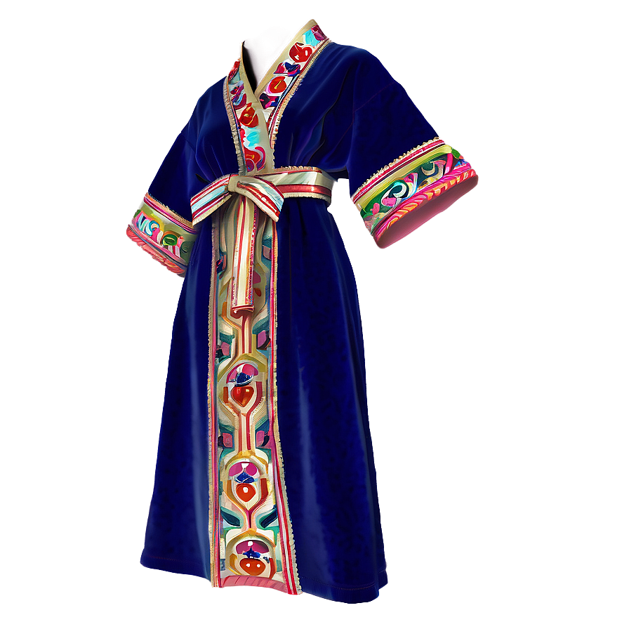 Vibrant Turkish Robe Png 06132024 PNG