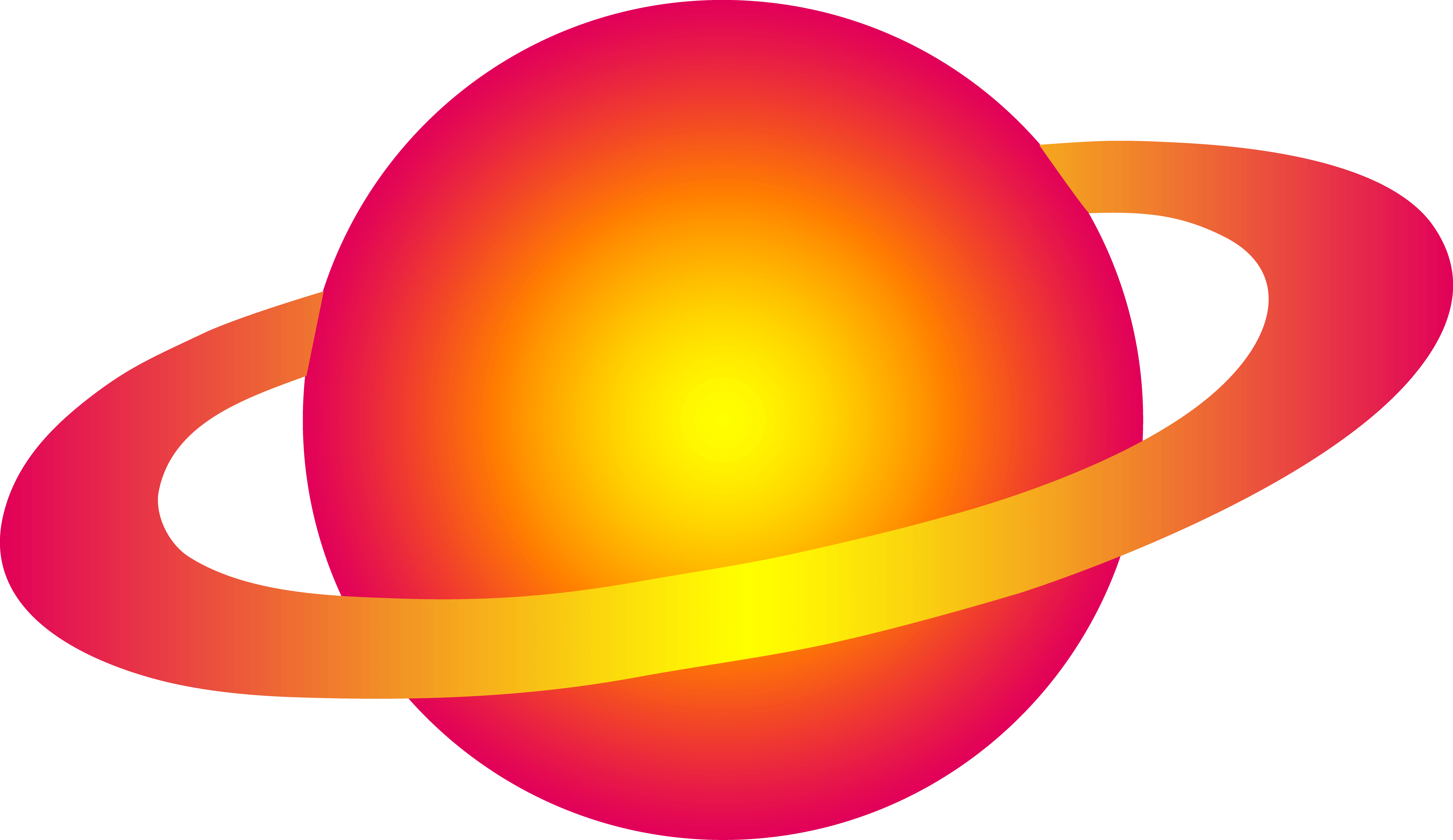 Vibrant Vector Saturn PNG