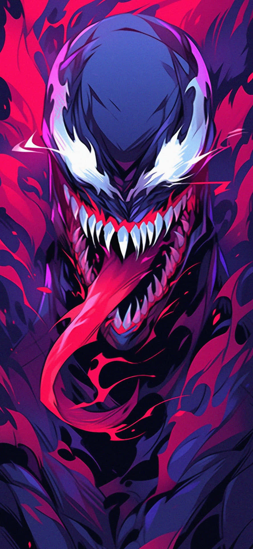 Seni Venom Yang Cerah Wallpaper