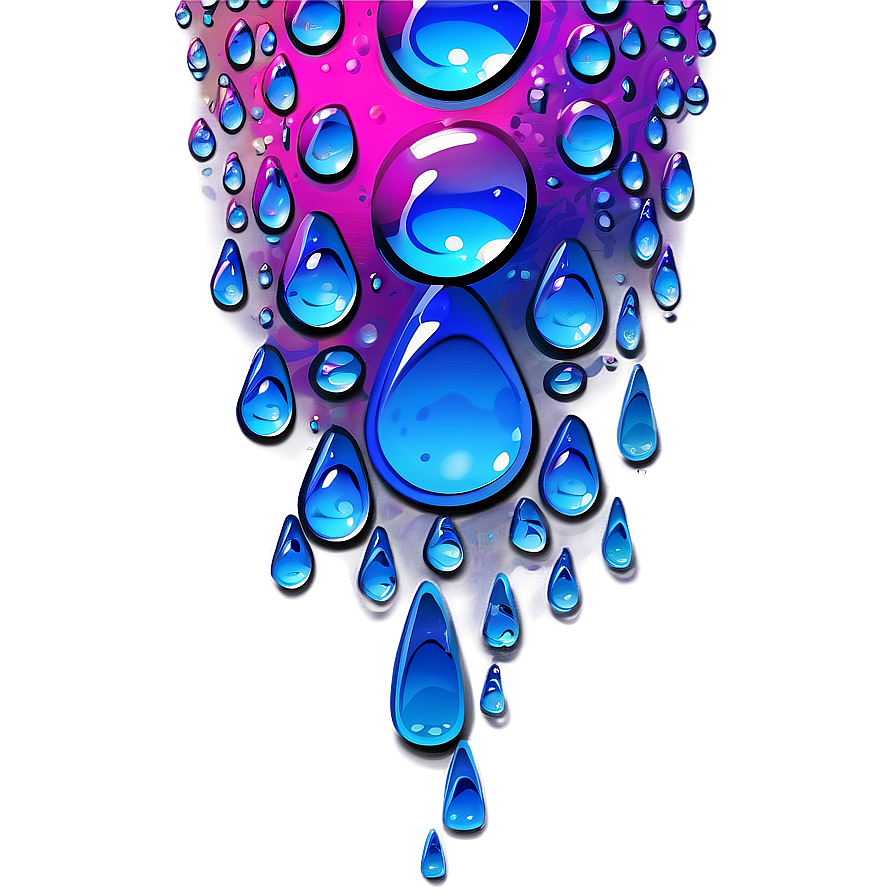 Vibrant Water Drops Image Png Eog79 PNG
