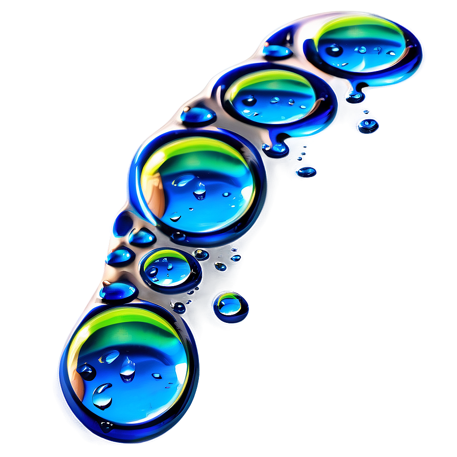 Vibrant Water Drops Image Png Oke11 PNG