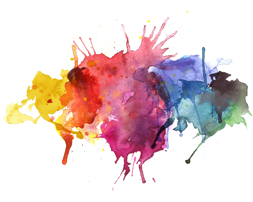 Vibrant Watercolor Splash Background PNG