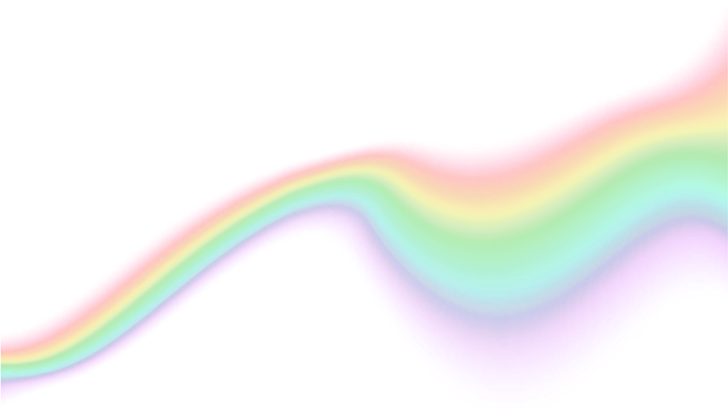 Vibrant Wavy Rainbow Graphic PNG