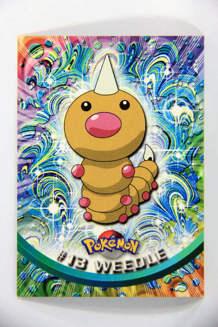 Vibrant Weedle Pokemon Card Wallpaper
