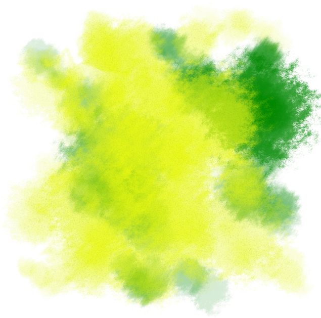Vibrant Yellow Green Watercolor Splash PNG