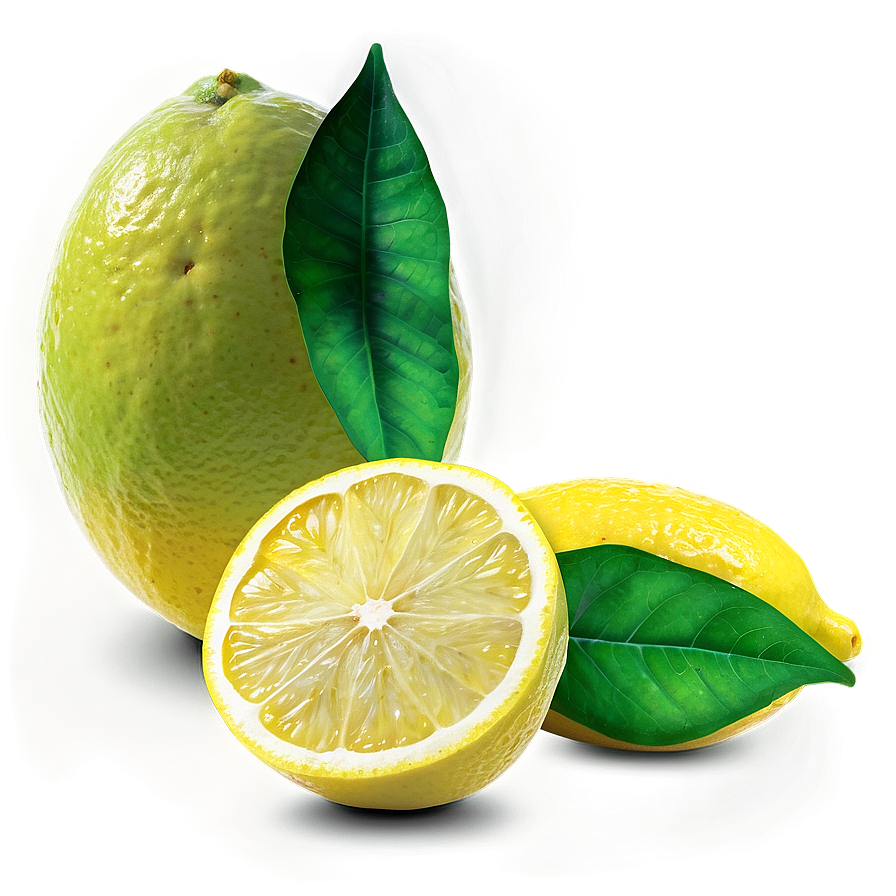 Vibrant Yellow Lemon Png Mus14 PNG