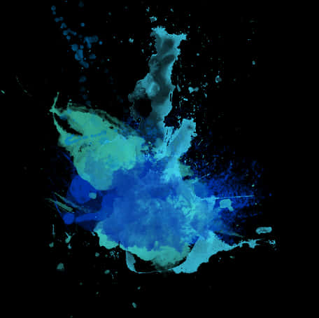 Vibrant_ Blue_ Holi_ Powder_ Explosion PNG