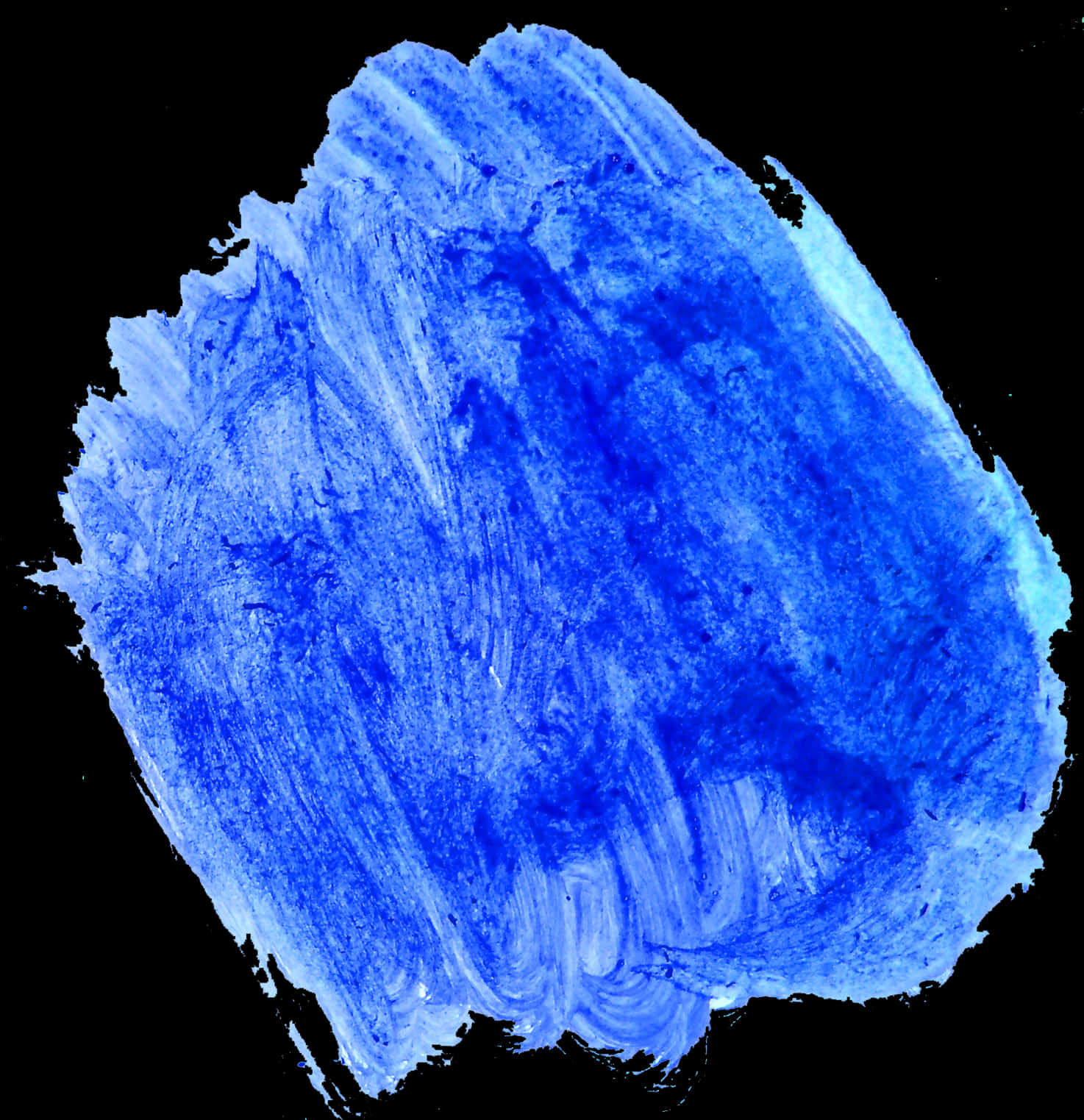 Vibrant_ Blue_ Watercolor_ Stroke PNG