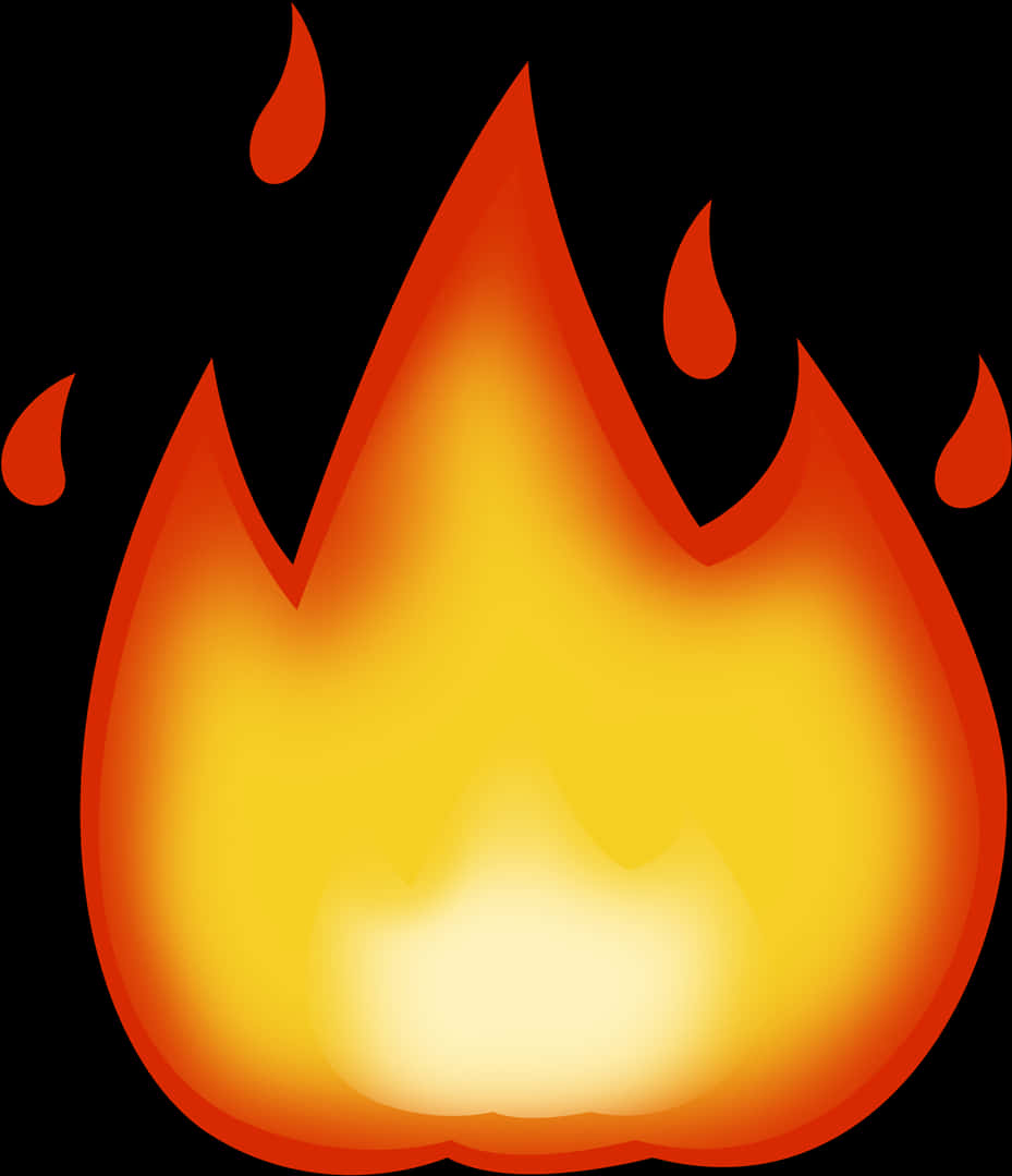 Vibrant_ Fire_ Emoji_ Graphic PNG