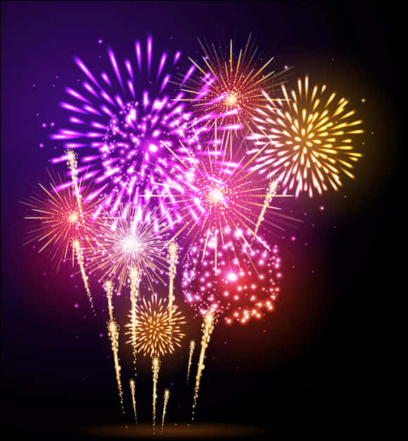 Vibrant_ Fireworks_ Display_ Diwali_ Celebration.jpg PNG