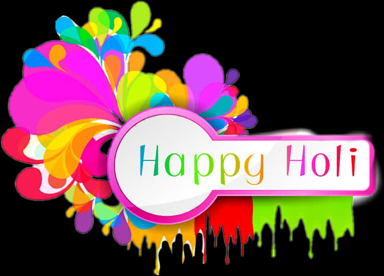 Vibrant_ Happy_ Holi_ Greeting PNG