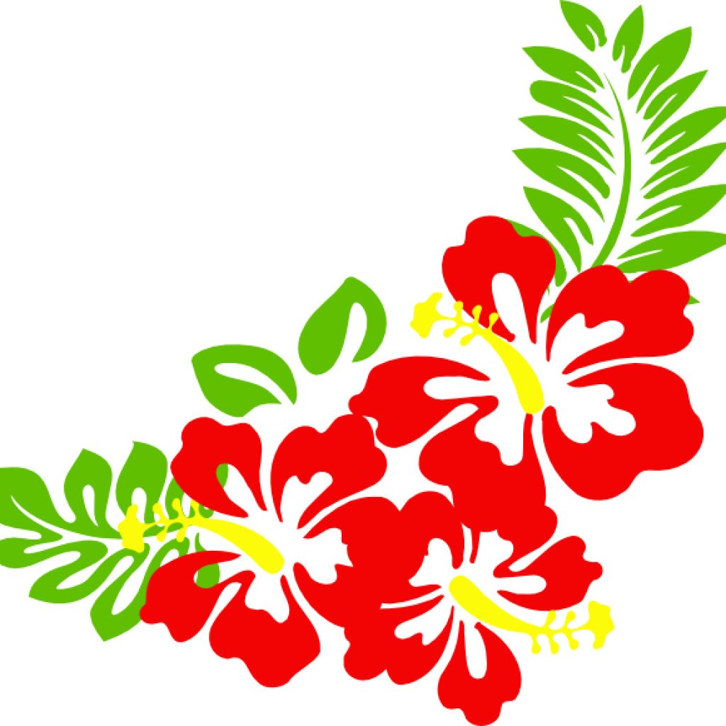 Vibrant_ Hawaiian_ Hibiscus_ Floral_ Art PNG