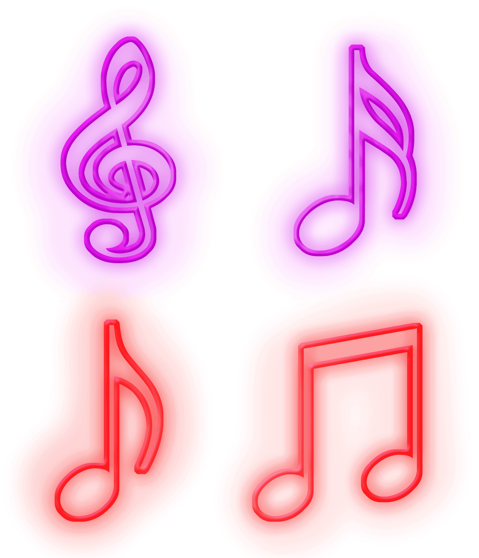 Vibrant_ Music_ Notes_ Background PNG