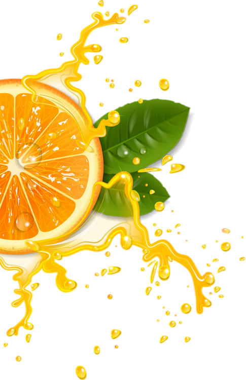 Vibrant_ Orange_ Juice_ Splash PNG