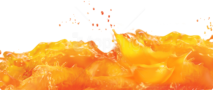 Vibrant_ Orange_ Juice_ Splash PNG