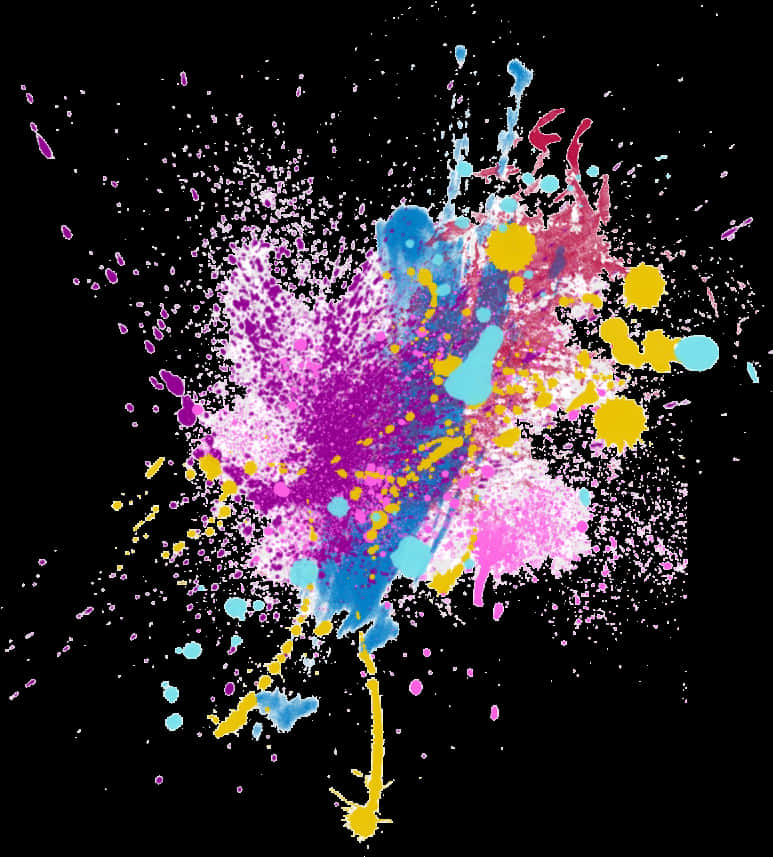 Vibrant_ Paint_ Splash_ Abstract PNG
