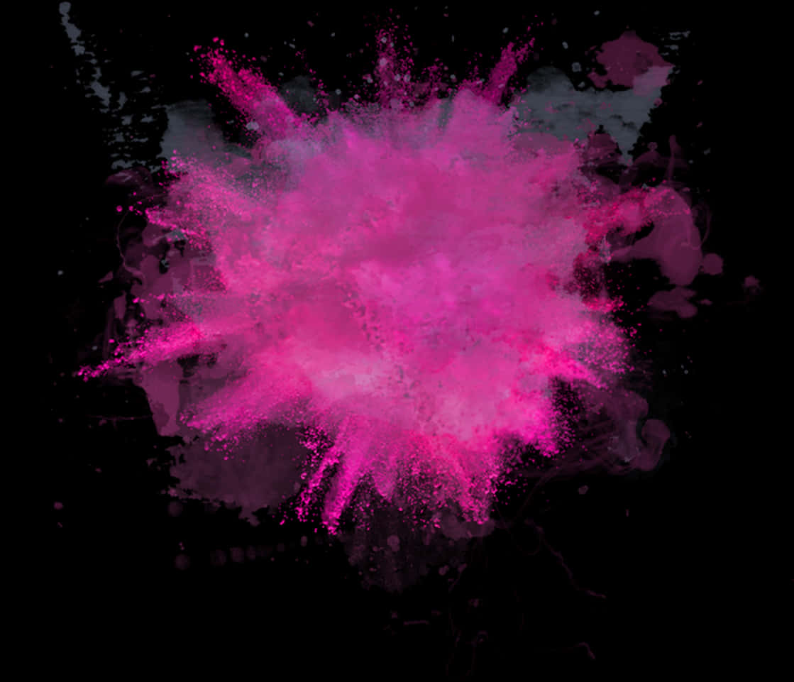 Vibrant_ Pink_ Explosion_ Art PNG