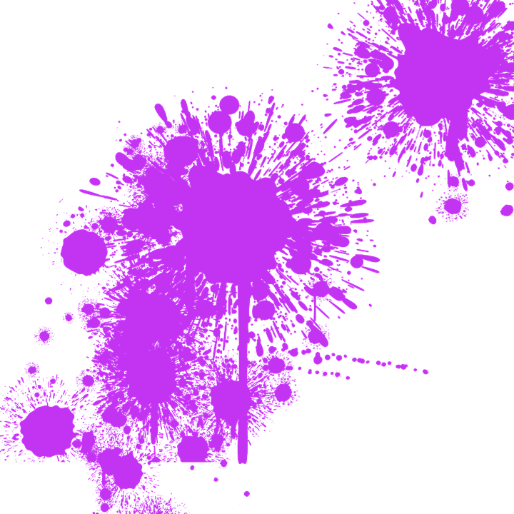 Vibrant_ Pink_ Splatter_on_ Teal_ Background PNG