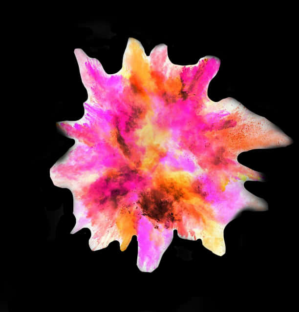 Vibrant_ Pink_ Yellow_ Smoke_ Explosion PNG