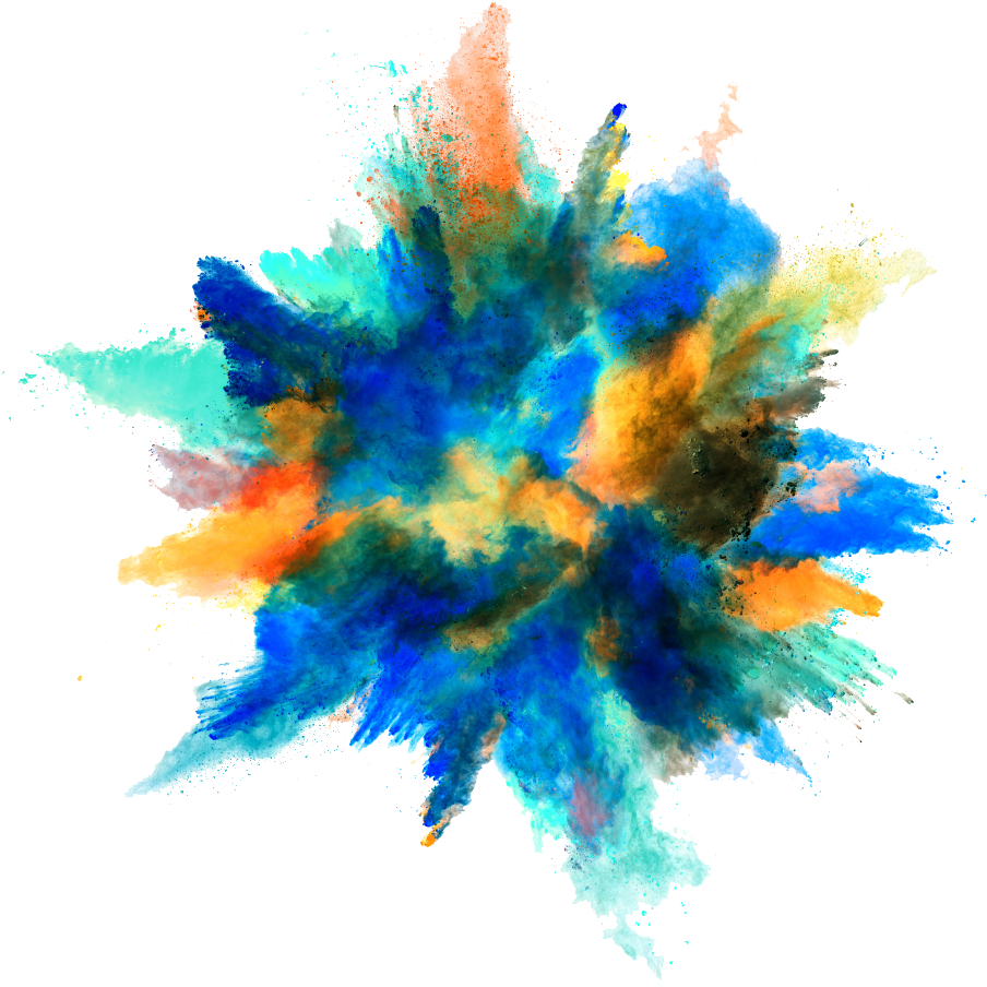 Vibrant_ Powder_ Explosion_ Background PNG