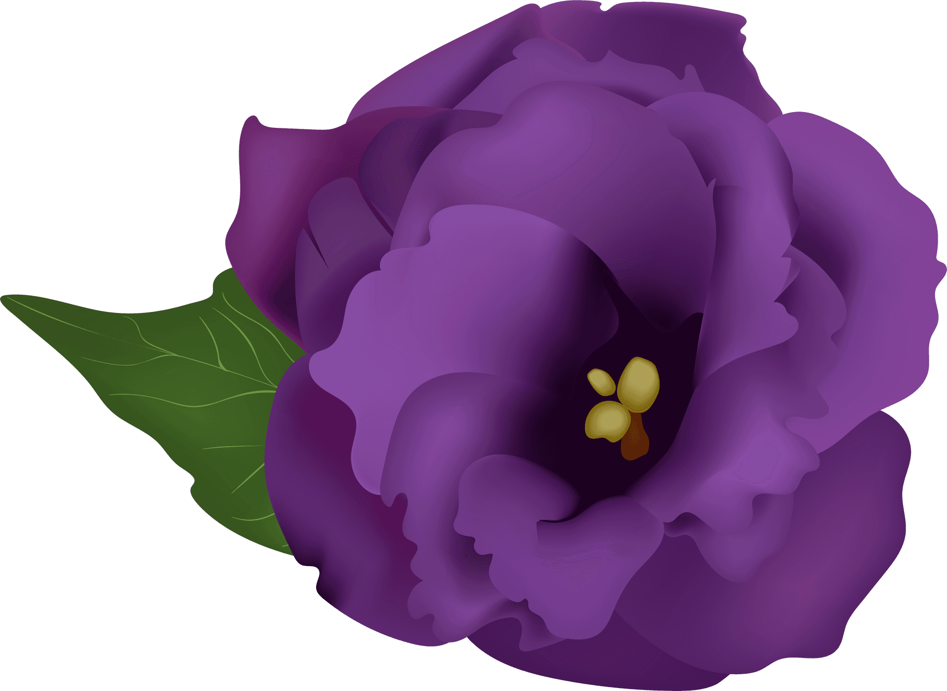 Download Vibrant_ Purple_ Flower_ Illustration.png | Wallpapers.com