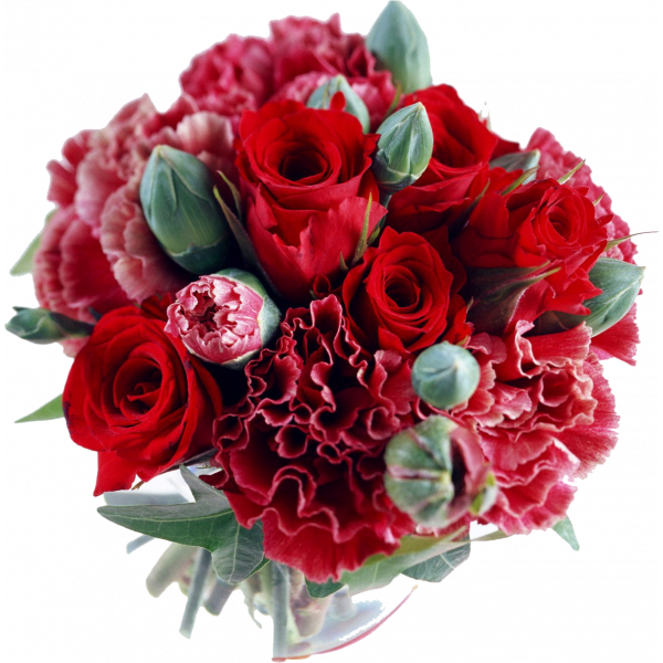 Vibrant_ Red_ Floral_ Arrangement.png PNG