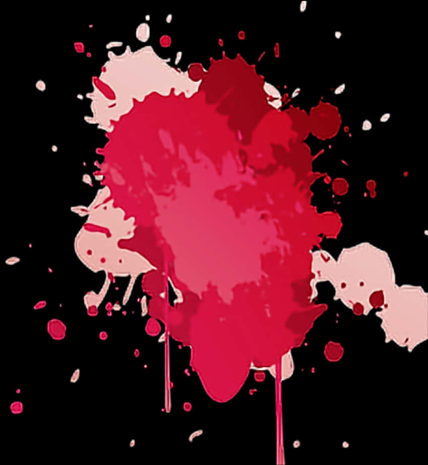 Vibrant_ Red_ Paint_ Splash PNG