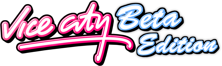 Vice City Beta Edition Logo PNG
