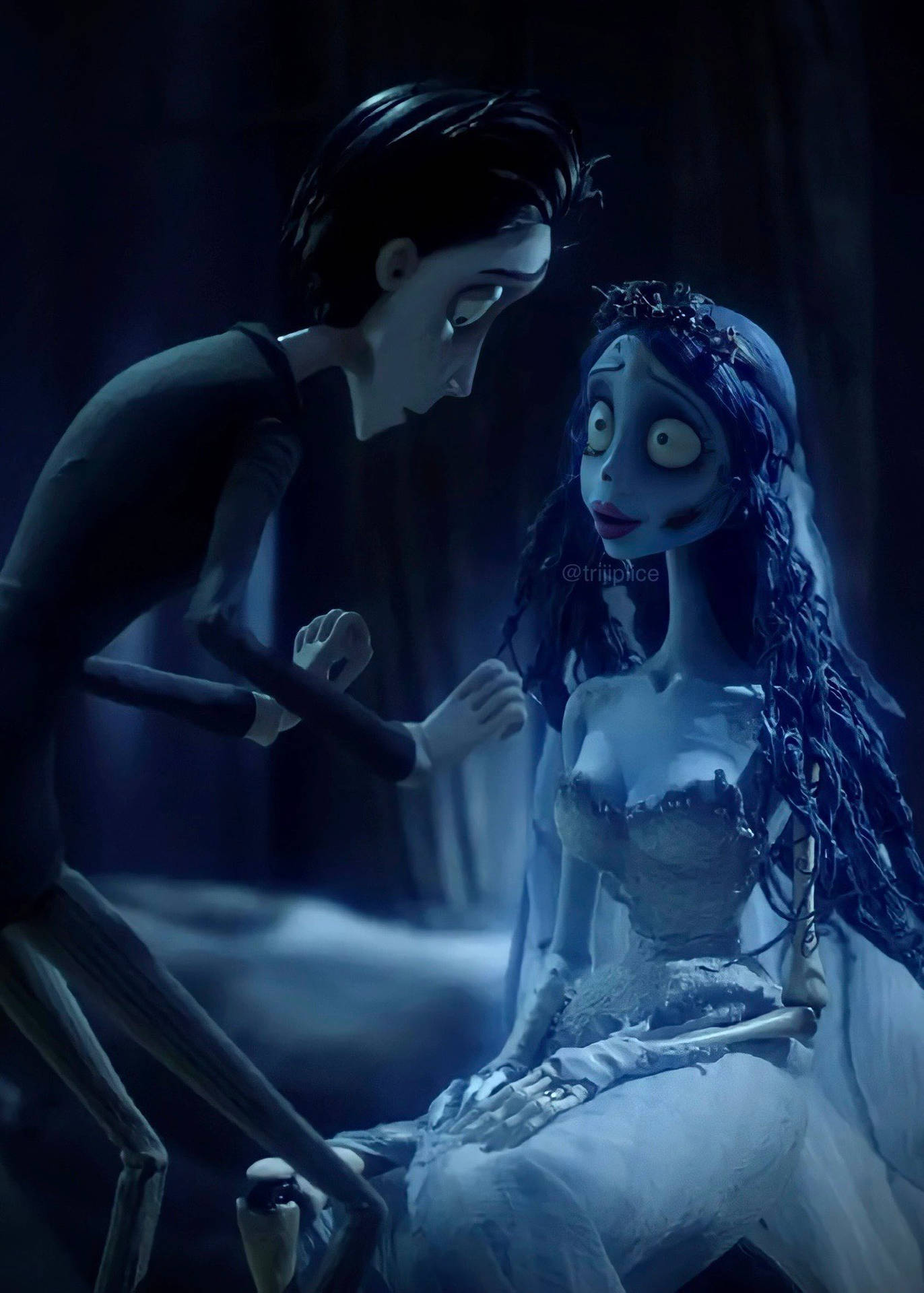 Victor Talking To Emily Corpse Bride Wallpaper