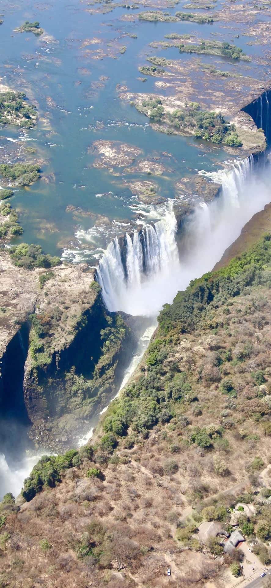 Victoria Falls Aerial View Wallpaper