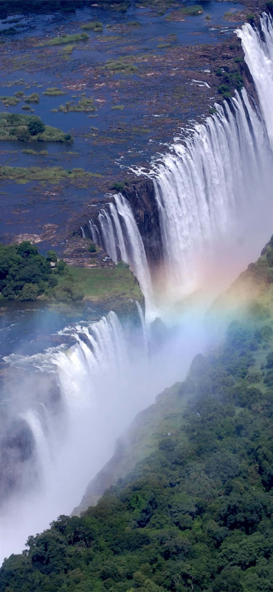 Victoria Falls In Livingstone Zambia Background