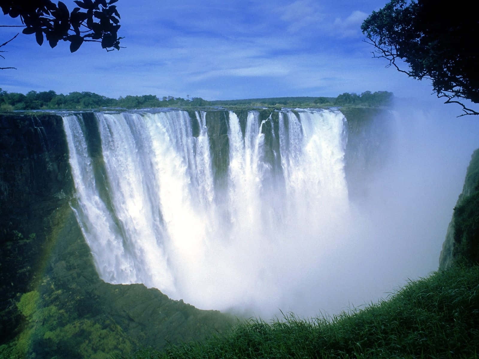 Victoria Falls Scenic Landscape Wallpaper