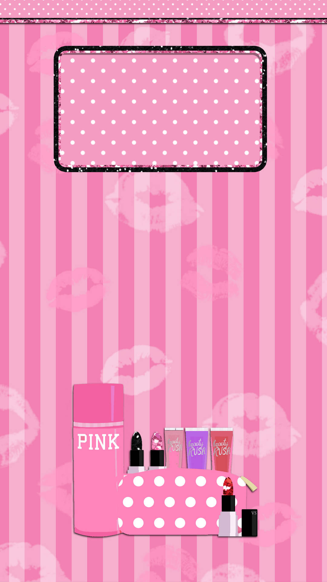 Victoria's Secret Pink Kiss Mark Wallpaper
