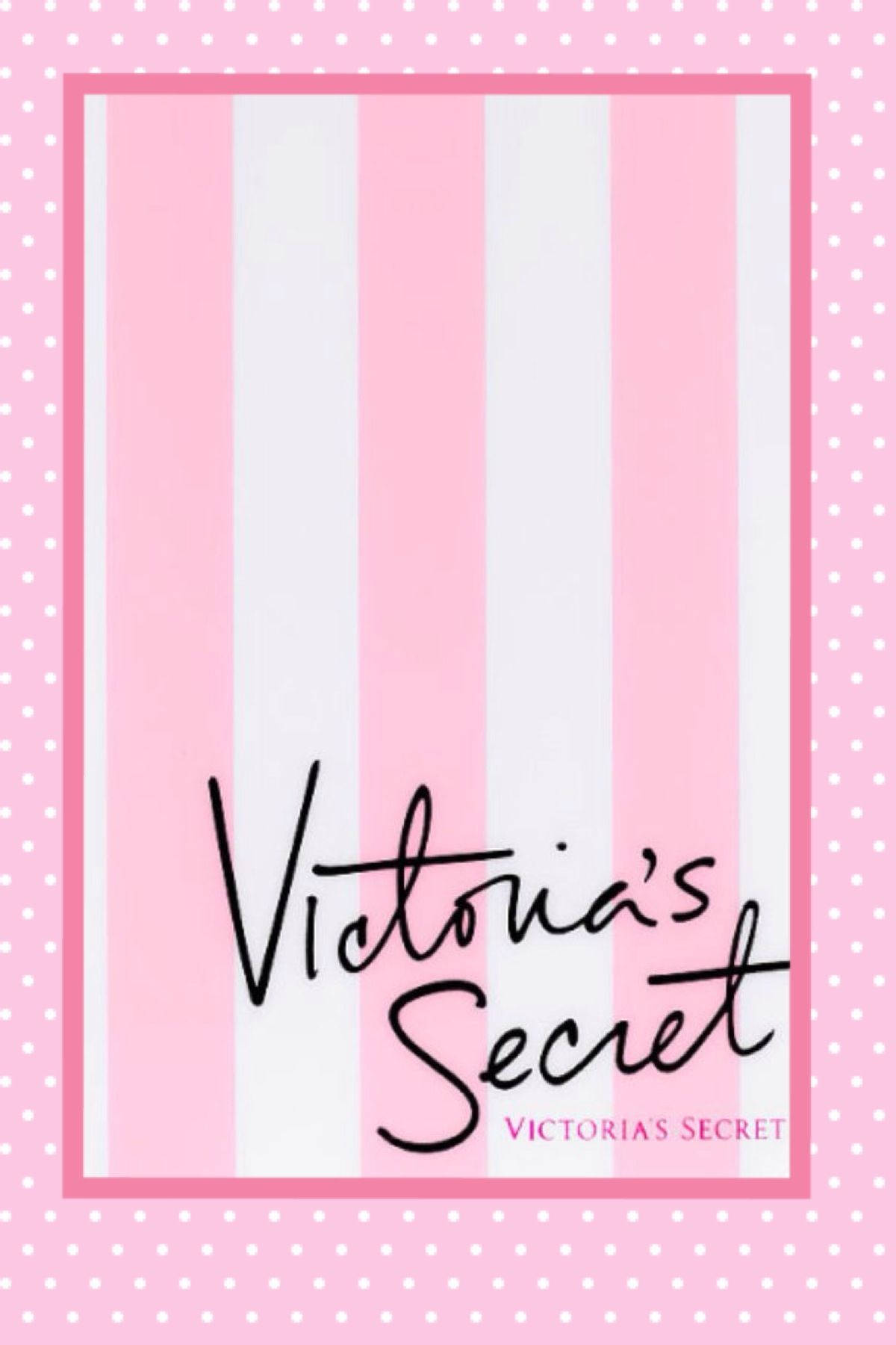 Victoria's Secret Stripes And Polka Dots Wallpaper
