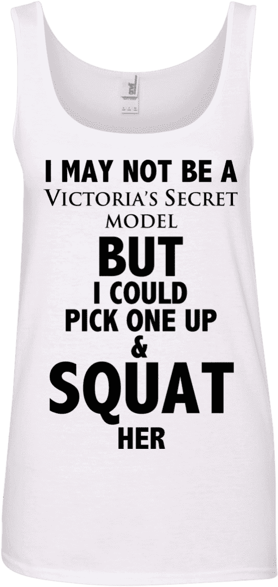 Victoria Secret Model Squat Tank Top PNG