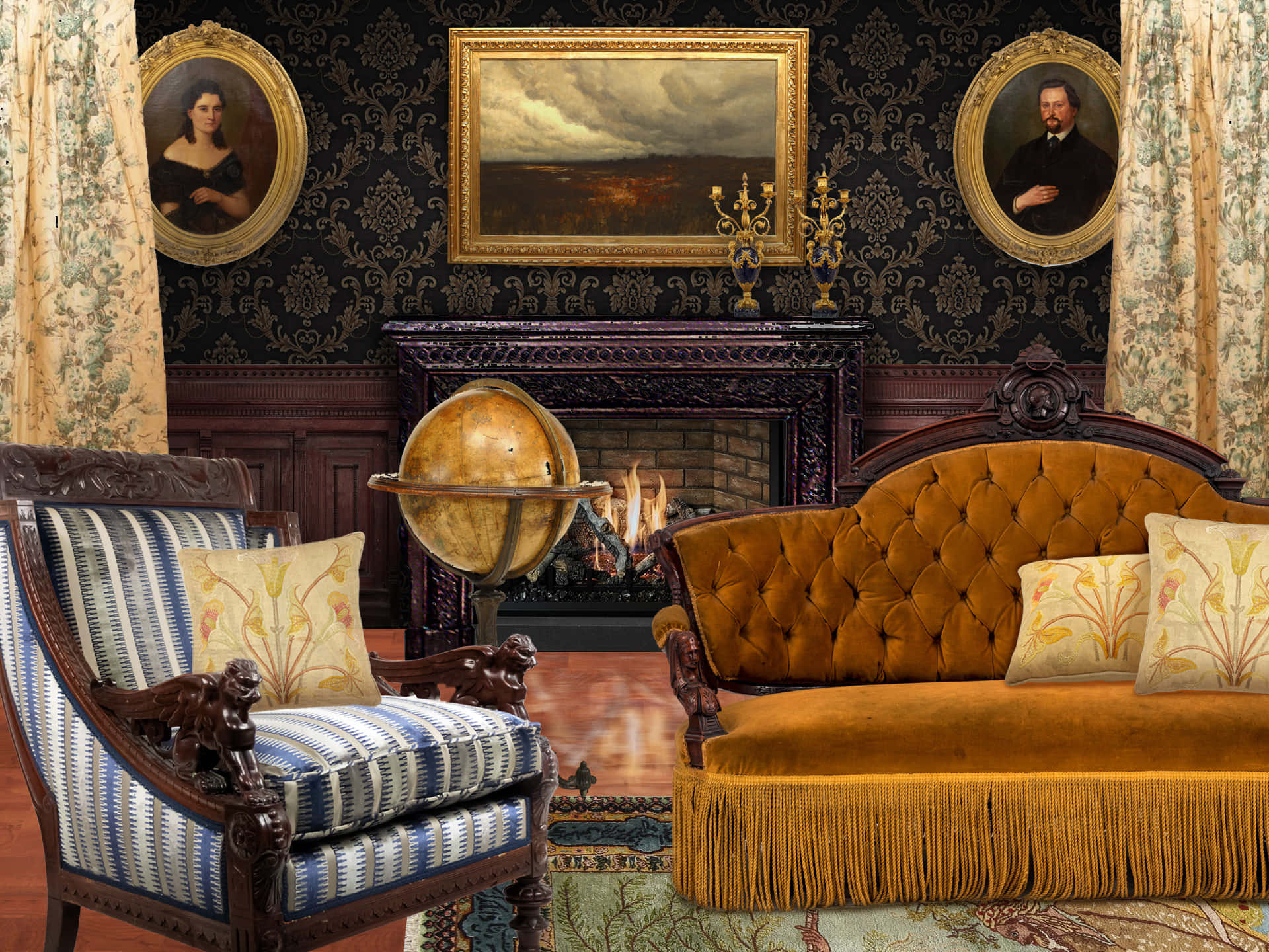 Erkundensie Die Anmut Des Vintage-stils In Diesem Viktorianischen Zuhause.