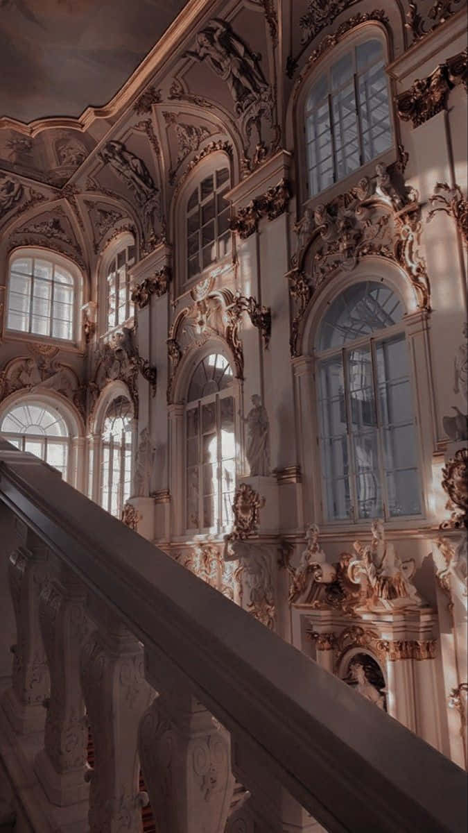 Victorian Elegance_ Baroque Interior Wallpaper