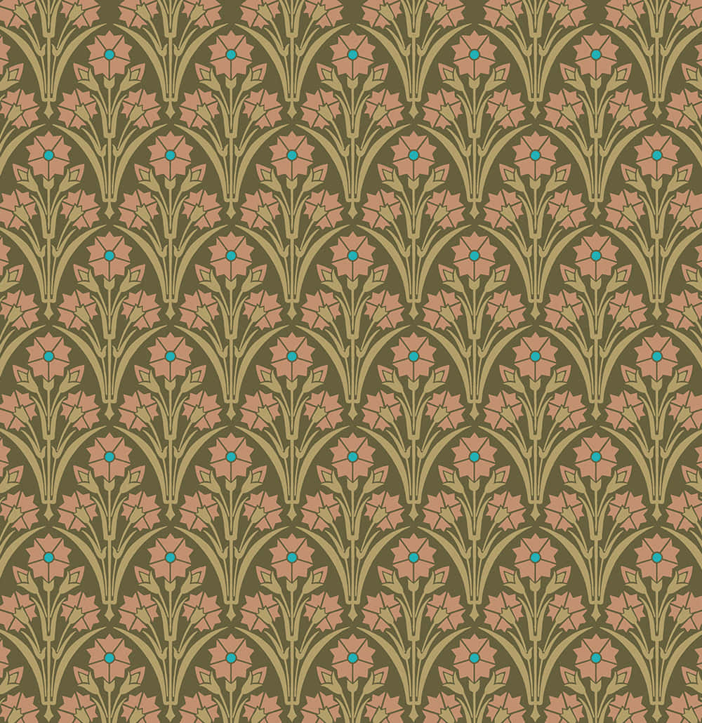 Victorian Floral Pattern Wallpaper Wallpaper