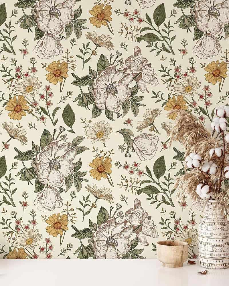 Victorian Floral Wallpaper Design Wallpaper