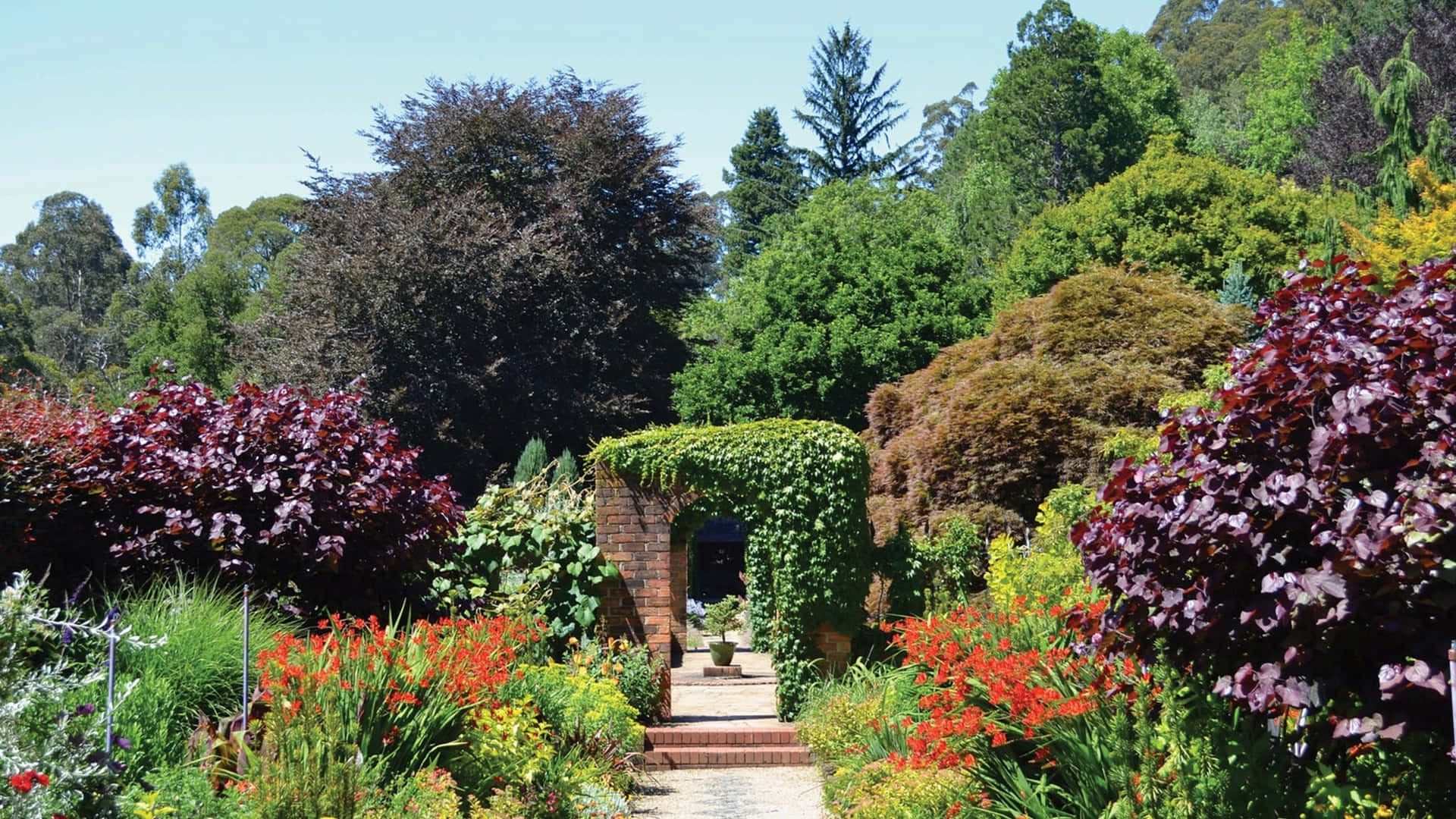 Sérénité Du Sentier De Jardin Victorien Fond d'écran