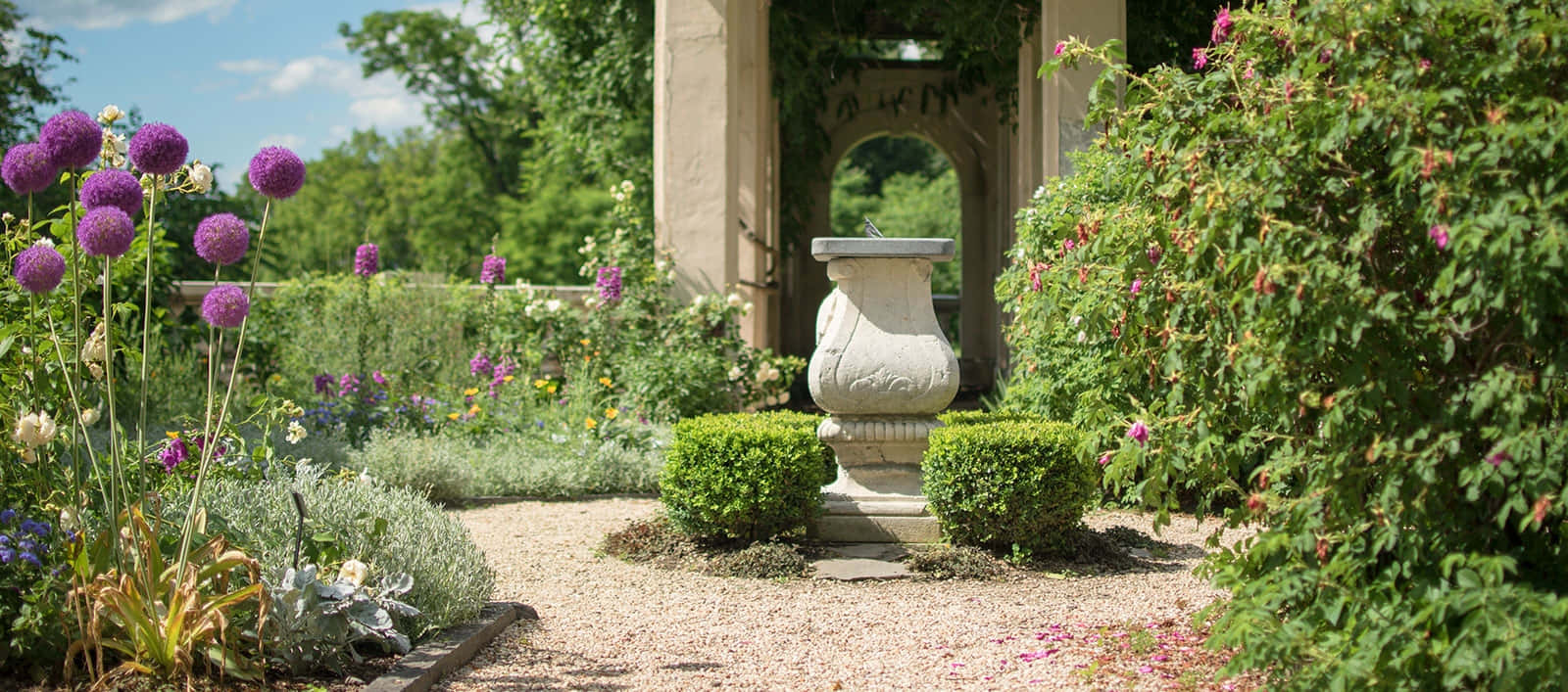 Allée De Jardin Victorien Fond d'écran