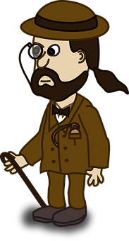 Victorian Gentleman Cartoon Character PNG