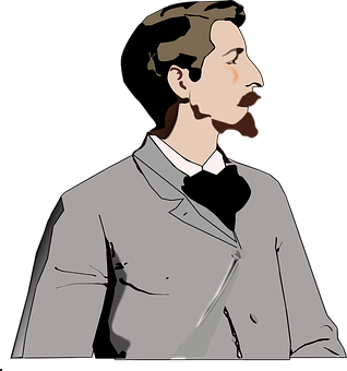 Victorian Gentleman Illustration PNG