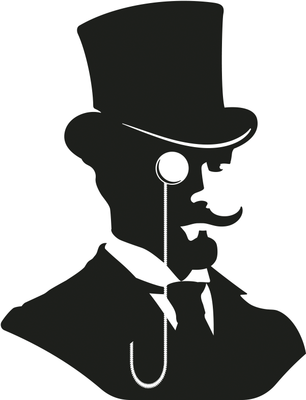 Victorian Gentleman Silhouette PNG