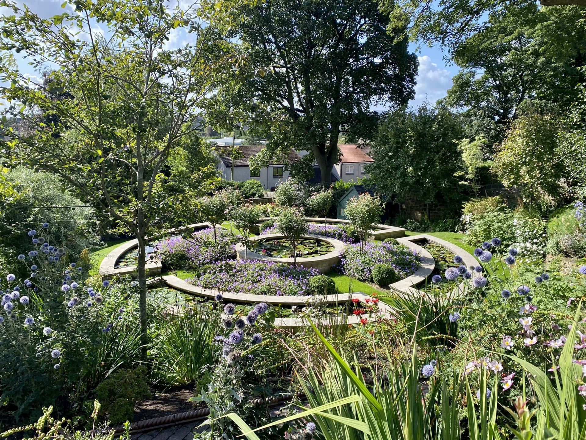 Conception De Jardin Inspirée De L'époque Victorienne Fond d'écran