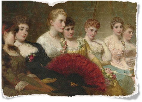 Download Victorian Ladies Elegant Gathering | Wallpapers.com